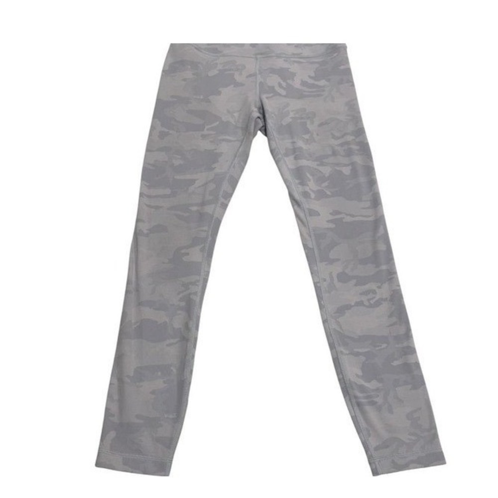Lululemon women's grey camo leggings size 6 - 25" inseam